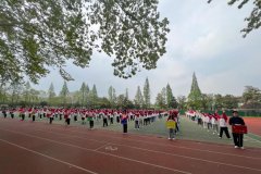 kaiyun开云网页版举行全校学生第九套广播体操比赛