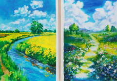 以春入画 以美育心 ——学校“上春山 润心田”绘画比赛圆满落幕